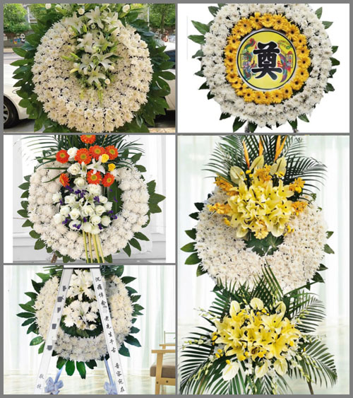 山东济宁鱼台县张黄镇车楼村花圈速递